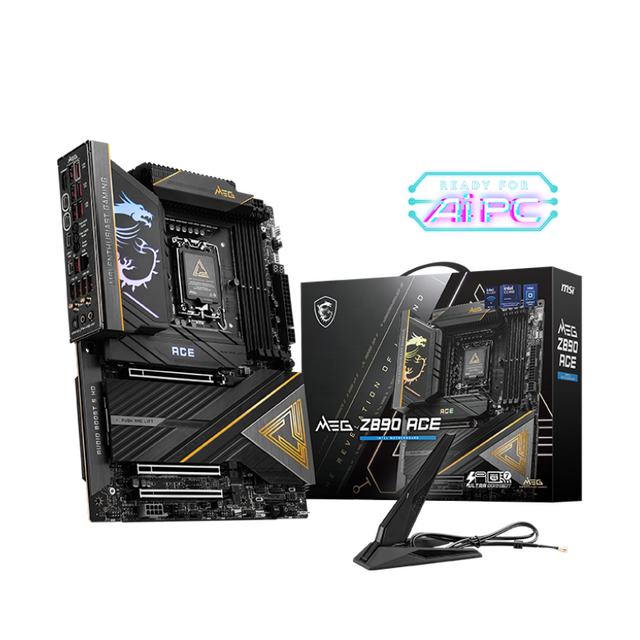 For MSI MEG Z890 ACE Motherboard DDR5 256GB Supports In-tel Core Ultra Processors M.2 10G LAN WIFI7 ATX for Gaming PC Computer