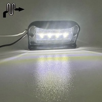Lampe de plaque d'immatriculation de voiture 4LED étanche IP67 Super Bright feu arrière 10-30V pour camion remorque camion RV caravane pick-up voiture