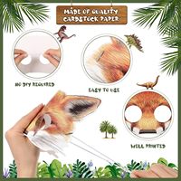 Masques de fête d'anniversaire pour enfants, masques en papier pour enfants, masques d'animaux de dessin animé pour la maternelle, masques d'Halloween