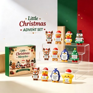 Kit de Pâte à Modeler Auto-Durcissante DIY pour Desserts de Noël 80 Pièces+ Ensemble d'Artisanat de Fêtes avec Colle Crème Non Toxique Boîte Cadeau Vente en Gros OEM ODM Usine - Product Image 1