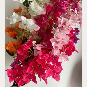 Bougainvilliers artificiels en gros, fleurs artificielles fiables pour la décoration <span class=keywords><strong>de</strong></span> la maison ou les décorations <span class=keywords><strong>de</strong></span> mariage - Product Image 1