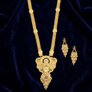 Wholesale 14K 18K 24K Gold Plated Long Necklaces, <b>Bridal</b> Long Jewelry Set, Traditional Design Jewelry Set, Fashion Necklaces Set - Product Image 5