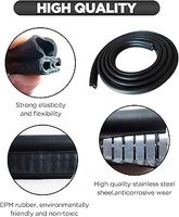 Joint d'étanchéité en caoutchouc en forme de U avec noyau métallique EPDM pour bord de porte de voiture, garniture à pression, couleur personnalisée, marque Xinhong, pour la protection des bords de tôles