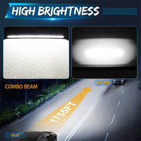 Barre LED Off-Road à profil bas de 30 pouces, faisceau combiné, 150W, haute luminosité, simple rangée, pour pick-up