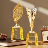 Trophée étoile en verre cristal, billard en métal, sur mesure, respectueux de l'environnement, poli, pour les établissements d'enseignement et les stars de cinéma