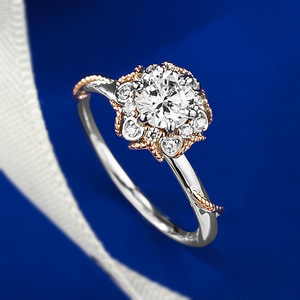 Bague en argent S925 avec zircon, style simple et polyvalent, bijou de mode pour femme - Product Image 1