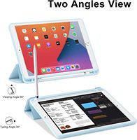 Étui pour tablette universel avec clavier, design humanisé, mode d'entrée à 30 degrés, compatible avec les tablettes de 9e/8e/7e génération