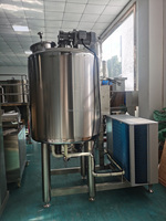 Réservoir de refroidissement vertical pour lait en acier inoxydable de 500 litres, refroidisseur de lait laitier