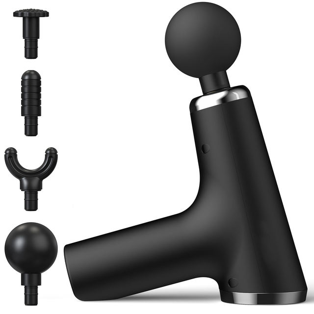 Portable Mini Usb Charging Manual Electric Massage Gun Vibrating Deep Tissue Muscle Machine Fascia Massage Gun