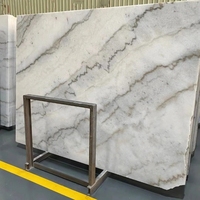 Marbre blanc de Guangxi en gros, pierre naturelle polie pour sols, comptoirs, escaliers, carreaux, pierre