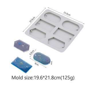 Ornements suspendus résine bijoux tablettes d'aromathérapie moules en cire de Silicone - Product Image 4