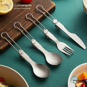 ช้อนพับไทเทเนียมแท้พร้อมห่วงจับสำหรับมะเขือเทศและผลไม้ - Product Image 2