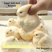 Jouet comestible en silicone souple en forme de boule de riz au sésame et jaune d'œuf simulé - Anti-stress à récupération lente - Tendance Xiaohongshu