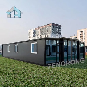 Casa Contenedor Expandible de 40 Pies <span class=keywords><strong>Villa</strong></span> de Lujo para Vacaciones Casa Prefabricada de 1, 2, 3 o 4 Dormitorios Edificio Modular de Acero para Oficina con Baño - Product Image 1