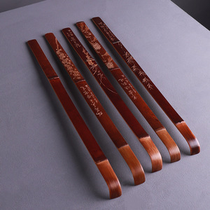 Divide Old Coal Bamboo Back Scratcher Hand Carved Chinese Style Personal Gift Craft - Product Image 3
