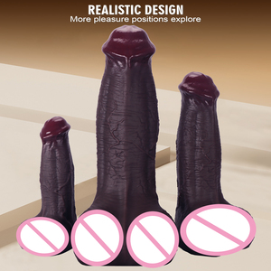 Dildo Extra Grande Realista de Silicona Suave con Forma de Pene de Caballo, Súper Grueso, Gigante, para Masturbación Femenina, Varita Erótica SM Impermeable - Product Image 3
