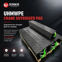 Plaques de stabilisation antidérapantes en UHMWPE pour grues, haute capacité de charge, pour opérations de grues tout-terrain