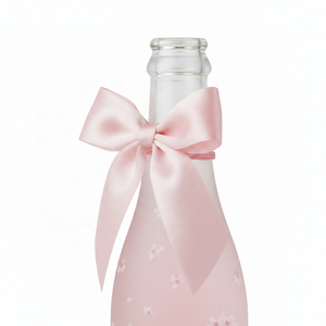 Cintas de Raso Gordon, Muestra Gratuita, Lazo de Raso Personalizado en Color Rosa, Decoración para Botellas de Vino, Lazos de Raso con Cuerda Elástica - Product Image 2
