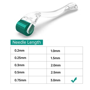 Private Label DRS192 Full clear Medical Microneedling <strong>Mesotherapy</strong> 192 Stainless Steel Microneedles Derma Roller