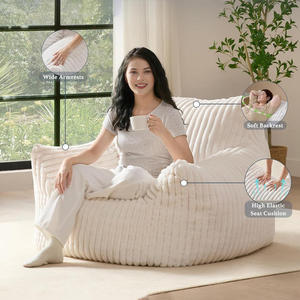 Canapé-<span class=keywords><strong>lit</strong></span> géant moderne pliable en velours côtelé pour salon, avec rembourrage en mousse à mémoire de forme déchiquetée et mousse compressée - Product Image 1