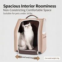 Sac de voyage pliable en maille respirante pour chats et petits chiens, housse de transport extérieure approuvée par les compagnies aériennes, sac à dos portable pour animaux de compagnie