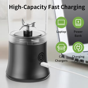 Mixeur 600 ml, 6 lames, rechargeable, avec couvercle pour boissons, smoothie, jus, sans fil, fonctionne sur batterie, 150 W, glace pilée, <span class=keywords><strong>blender</strong></span> portable - Product Image 4