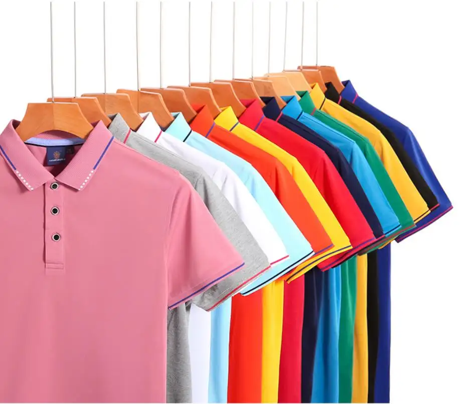 Custom Logo Man Cotton Plain Casual Embroidered Sports Polyester Golf Polo Shirts