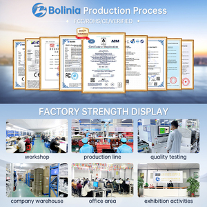 Bolinia 7 "8" <span class=keywords><strong>10</strong></span> "13" 15.6 "công nghiệp màn hình cảm ứng phẳng khung nhôm, không thấm nước/Chống bụi, VGA/HDMI, 12V DC bán buôn - Product Image 6