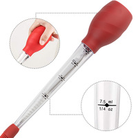 Accessoires de cuisine pour marinette de viande, 8 pièces de 30ml, brosse de nettoyage à huile de barbecue, aiguille en Silicone, dinde