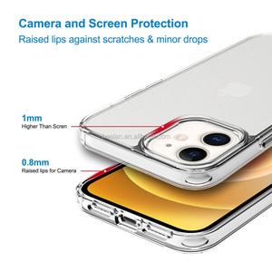 Venta al por mayor híbrido claro suave transparente TPU <span class=keywords><strong>funda</strong></span> protectora dura de la cubierta del teléfono para <span class=keywords><strong>Apple</strong></span> <span class=keywords><strong>iPhone</strong></span> <span class=keywords><strong>12</strong></span> - Product Image 2