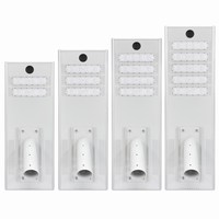 Lampadaire solaire intégré pour autoroute 250W LED 5 modules extérieur blanc IP65 étanche avec batterie