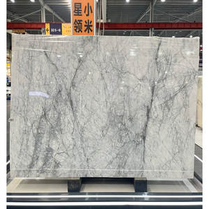 Carreaux de sol en marbre blanc Blossom à veines grises, design moderne, poli et affiné, pour intérieur, marbre de Turquie, <span class=keywords><strong>60x60</strong></span> - Product Image 5