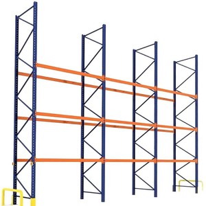 Étagères à palettes robustes Dingsheng pour entrepôt industriel, en acier thermolaqué bleu - Product Image 1
