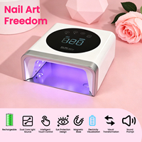 Lampe UV LED Professionnelle OEM ODM à Séchage Rapide 72W Rechargeable Sans Fil pour Ongles, Séchoir à Ongles, Lampe UV pour Vernis Gel