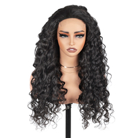 Afro Making Vietnamien Glue Closure Jerry Qualité Cheveux Soyeux 5*5 Full Frontal Lace Perruques