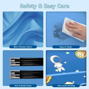 Perfect <b>Kids</b> Gifts <b>Kids</b> <b>Play</b> <b>Tent</b> Space Theme Indoor <b>Tent</b> with Tunnel Port Children <b>Play</b> <b>Tent</b> Indoor - Product Image 2