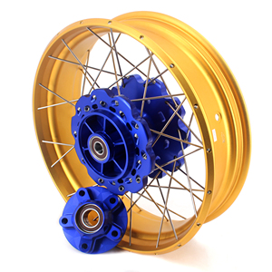 Juego de Ruedas Tubeless VMX 2.15*21" / 4.25*18" para Honda <span class=keywords><strong>Africa</strong></span> <span class=keywords><strong>Twin</strong></span> CRF1000L 2016-2025, Buje Azul, Llanta Dorada - Product Image 4
