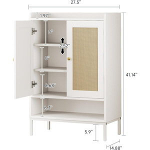 Mobiletto <span class=keywords><strong>scarpiera</strong></span> antipolvere in rattan per commercio estero, grande capacità, per ingresso di casa - Product Image 4