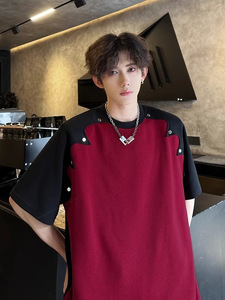 Nueva <span class=keywords><strong>Camiseta</strong></span> de Verano de <span class=keywords><strong>Manga</strong></span> <span class=keywords><strong>Corta</strong></span> Raglán de Gran Gramaje con Diseño Único y Hombros Caídos. - Product Image 1