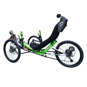 TrikExplor 20 속도 20 인치 휠 Reclined 좌석 접이식 자전거 성인 세발 자전거