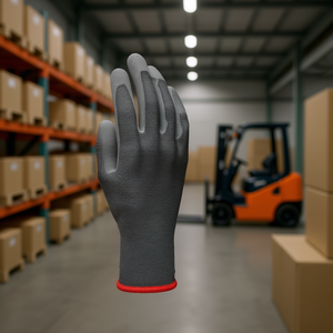 Guantes de poliéster con revestimiento de poliuretano, nivel de corte 6, para uso en logística y almacenes. - Product Image 3