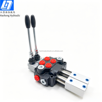 Vanne de commande directionnelle monobloc manuelle et pneumatique à double action DCV40 40L/Min, distributeur hydraulique