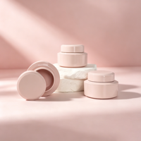 Pots vides personnalisés OEM/ODM 5g 20g 30g 50g pour gel UV, pot de gel UV blanc avec couvercle, pot cosmétique rond pour crème