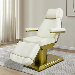 Factory Luxury Electric Salon Esthetician Curve Chair Eyelash Spa Lash Treatment Facial Bed Massage Table Beauty Bed