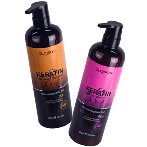 Produits capillaires Augeas : Shampooing nourrissant à l'huile d'argan et au ginseng, traitement à la kératine rafraîchissant. - Product Image 5