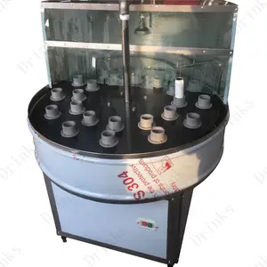 Kleine Commerciële Model Semi Automatische Glas Bier Fles Wasmachine