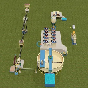 Sistema de lixiviación de 2-3TPH, equipo de procesamiento de plantas doradas, Cip