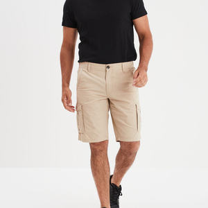 Shorts cargo décontractés en coton pour homme avec fermeture éclair, respirants, séchage rapide, design inspiré du sport, confort estival, poches fonctionnelles - Product Image 5