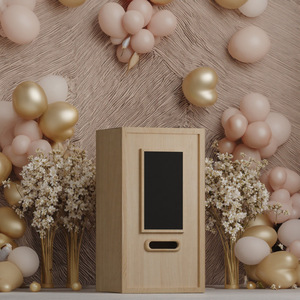 Photomaton vintage en bois pour <span class=keywords><strong>mariage</strong></span> avec impression instantanée et reçu, compatible smartphone, Wi-Fi et télécommande - Product Image 6