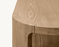 Table basse rectangulaire en bois massif de style moderne du milieu du siècle, design simple, mobilier de salon de haute qualité pour maison de luxe